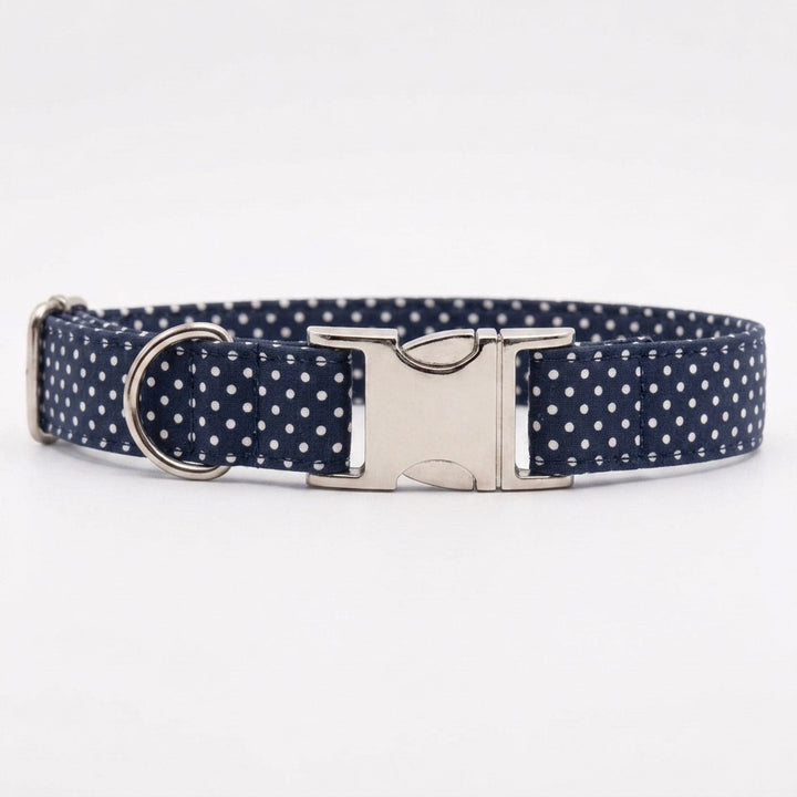 Collar Navy Polka Dots