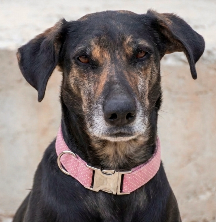 Collar Pink Polka Dots