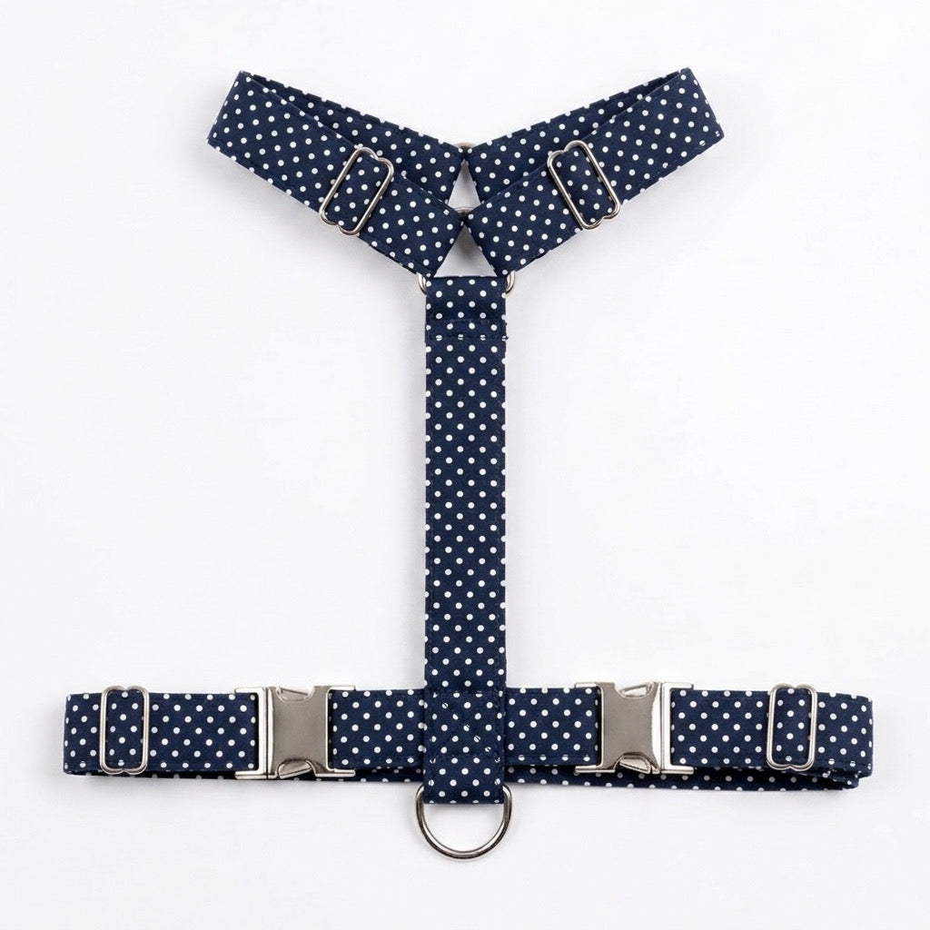 Arnés Navy Polka Dots